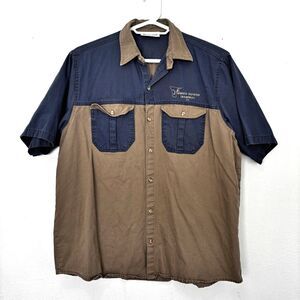 Guerrier Int Mens Colorblock Bush Shirt XXL Safari Casual Utility Gorpcore
